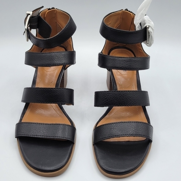 Style & Co Naomi Block Heel Open Toe Black Sandals 6 - Picture 3 of 9
